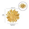 Stainless steel sunflower flower creative exaggerated ring light luxury high sense sunflower opening ring