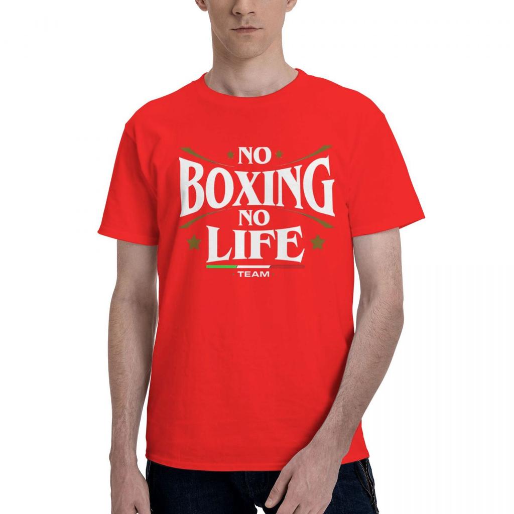Boxing No Life Luxury 100 Cotton Casual Breathable Confortable Tshirt Funny Ugus TShirts Men Clothes
