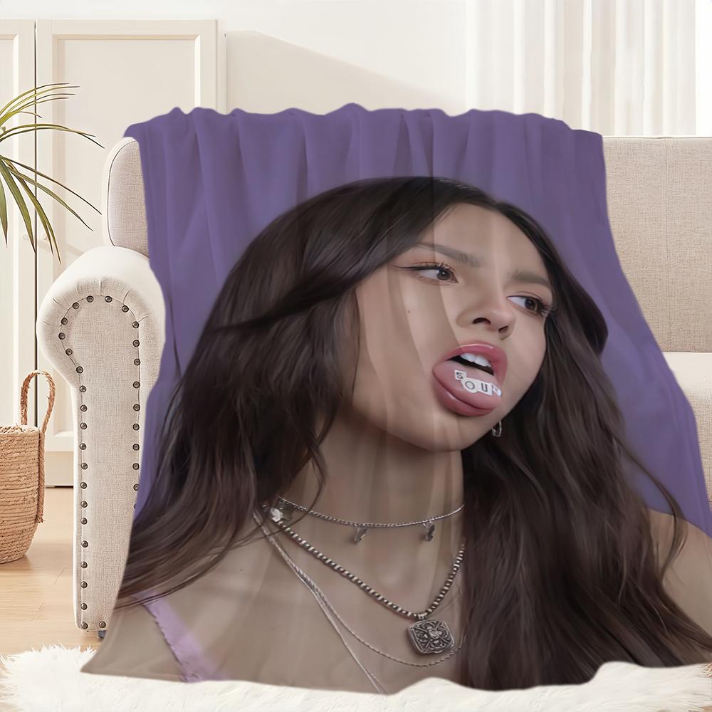Singer Guts Sour Blanket Plush Nap Sofa O-Olivia R-Rodrigo Rug for Living Room Office Bedroom Birthday Home Travel Kid Gifts