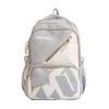 Schoolbag Korean version of the new large-capacity couple letter simple casual versatile schoolbag junior high school college student backpack
