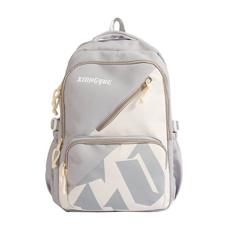 Schoolbag Korean version of the new large-capacity couple letter simple casual versatile schoolbag junior high school college student backpack
