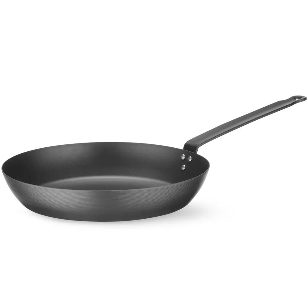 Frying Pan for All Types of Cookers, Made of Carbon Steel, Diameter 264 Mm