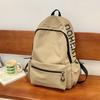 Schoolbag Korean version girl light solid color simple small schoolbag women large capacity junior high school high school students computer backpack