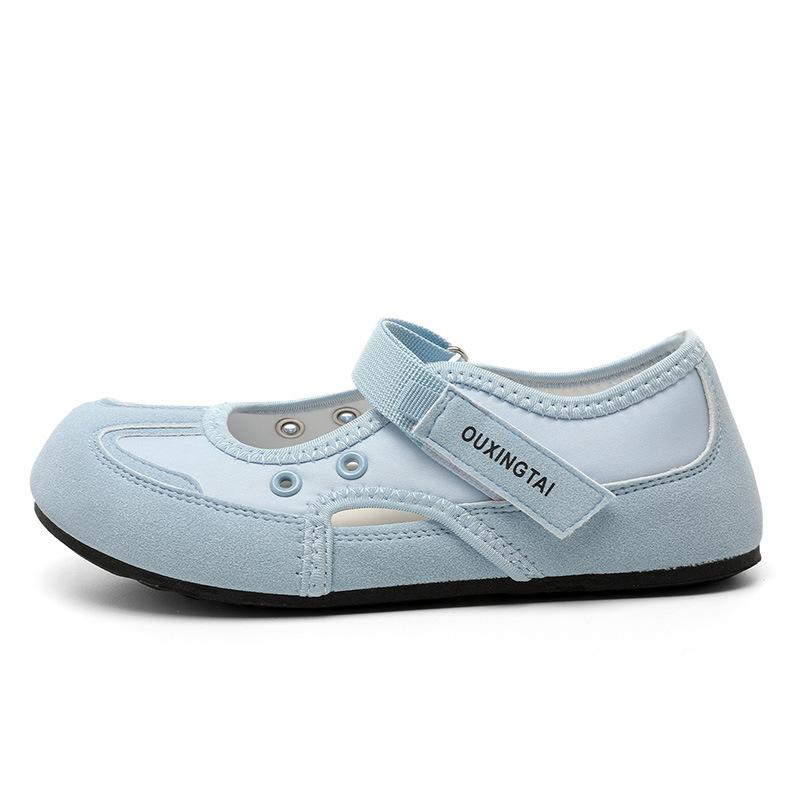 

[Customized] XT180 summer thin ballet puff shoes women s 2025 new flat and light Mary Jane sandals 40