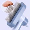 Dog Comb Self Cleaning Dog Brush Adjustable Flea Pet Comb Double Row Combs for Dogs Hair Cleaning Massage Cat Comb Pet Grooming