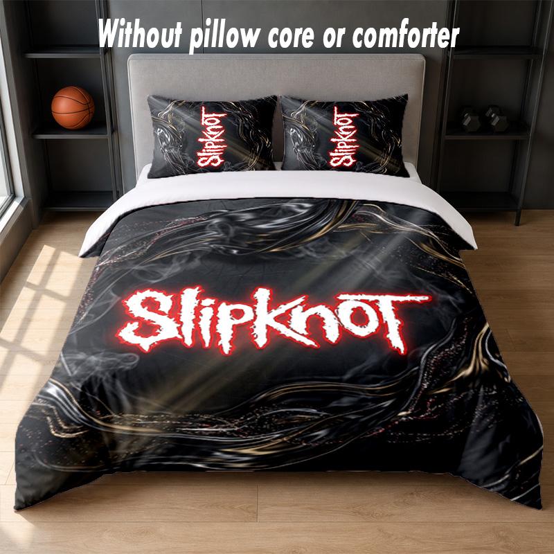 Set Biancheria da Letto Design Slipknot 1 Copripiumino + 2 Federe Morbido Traspirante Biancheria da Letto per la Casa