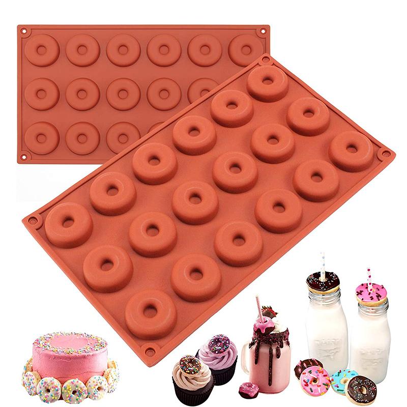 Mini Stampi in Silicone per Ciambelle per Caramelle Gommose, Stampo per Cereali Fruit Loop, Teglie per Ciambelle ad Anello per Fare Cioccolato, Candele, Sapone, Cera Fusa