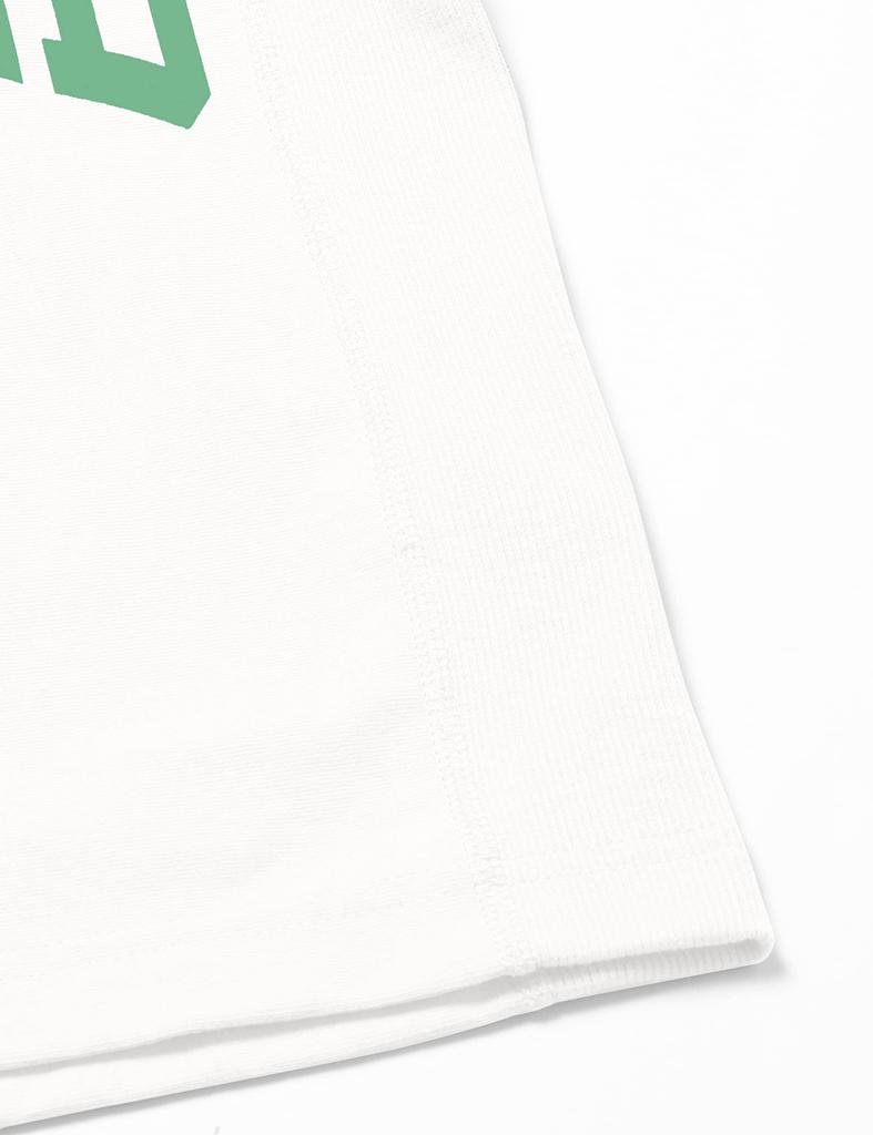 Champion Short Sleeve Graphic Reverse Size 130 Boys' T-Shirt, 100% Cotton, Print, Weave®, Off-White, (CK-V315)