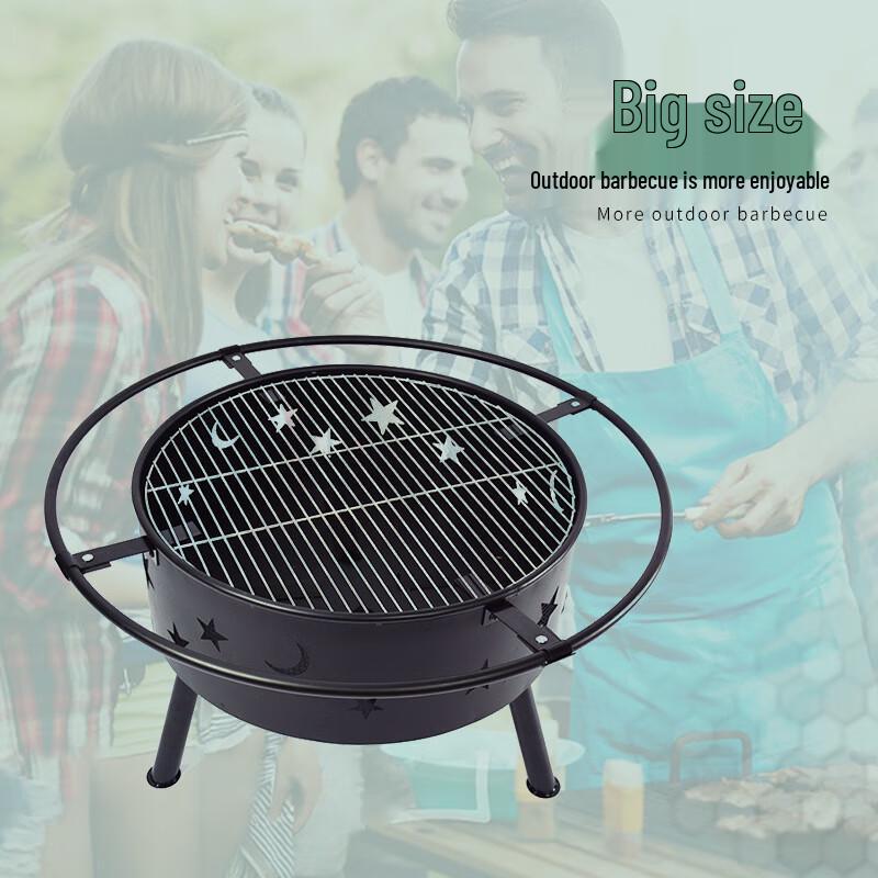 Уличный походный костровище и обогревательная печь