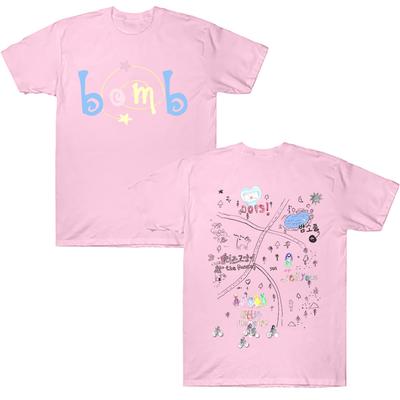 ILLIT Bomb Neues Album Baumwollweiches T-Shirt ILLIT Kpop Girlband T-Shirt Sommer Baumwolle Hohe Qualität Streetwear Hip Hop Herren/Damen T-Shirt