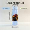1PC Burning Fire Monster Truck Print 750ml Color Plastic Sports Water Bottle Leakproof Flip Straw Lid Suitable for Sports Office Home Use