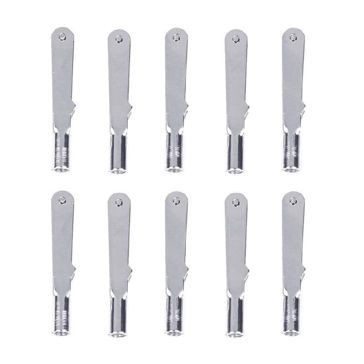 Professional Metal Servo Attachments, 10Pcs Chuck Pull Rod Connectors Clamp for Model Plane Enthusiasts
