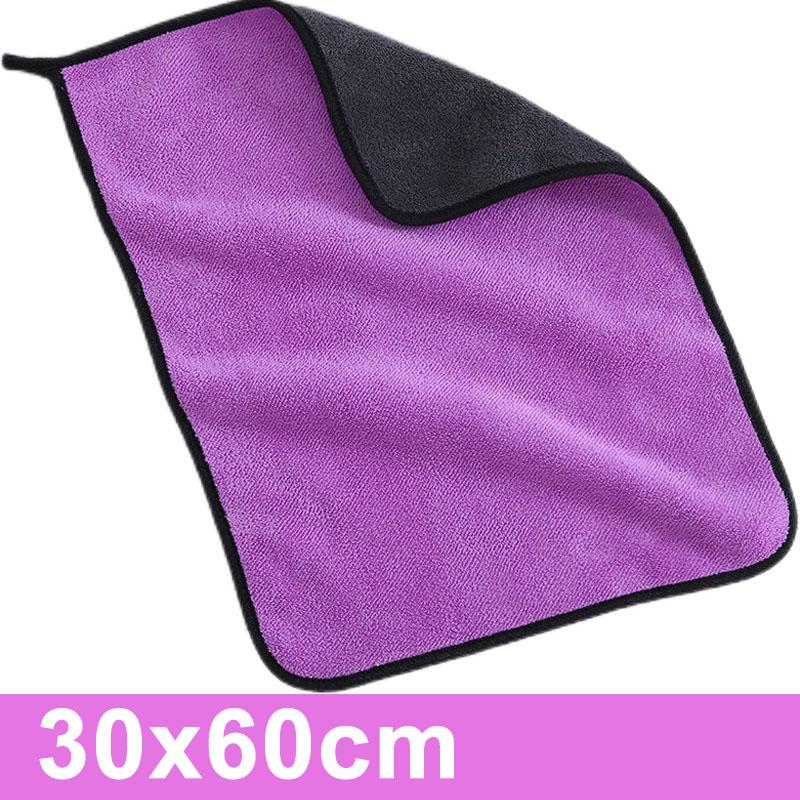 Thickened Car Washing Towel Double Layer Microfiber Cleaning Towels Car Window Glass Detailing Drying Cloths Auto Wash Supplies
