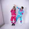 Europäisch-amerikanische Karnevalskostüme im Retro-Stil der 80er und 90er: Lebendige Sportbekleidung für Tanz, Aerobic und Skifahren