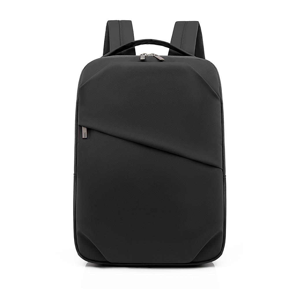 Sleek Minimalist Backpack with Front Zipper Pocket and Padded Shoulder Straps