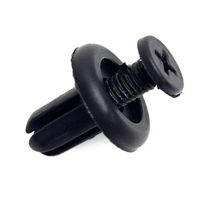 100Pcs Car Auto Plastic Rivets 6mm Hole Fastener Fender Bumper Push Pin Clips