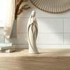 3D Printed Praying Mary Statue Minimalist Blessed Mother Ornament Plastic Scratch Resistant