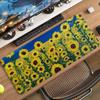 Smooth Non Slip Rubber Keyboard Desk Mat Large Extended Gaming Mouse Pad Sunflower Oil Painting For Laptop Computer Office