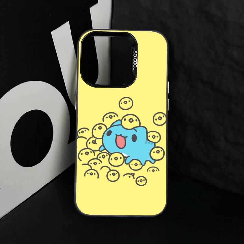 C-Capoo Kawaii B-Bugcat Phone Case For iPhone 17,16,15,14,13,12,11 Plus,Pro Max,XS,Colorful Silver Phone case Funda Cover