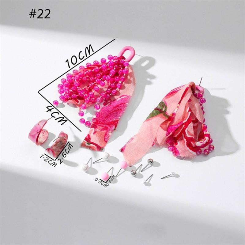 Acrylic Ear Jewelry Set Beautiful Dopamine Dangle Earrings Statement Earrings Acrylic Material for Fashionable Women