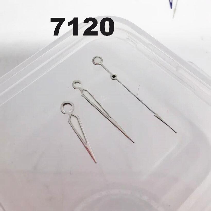 

For 7120 Mechanical Movement Gold Silver Blue Hour Minute Second With Luminous Hands Three Needle Pointer Watch Accessories