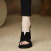 Women Cross Strap High Heels Sandals Summer New Black Hook Heels Party Shoes Woman Buckle Strap Platform Sandals