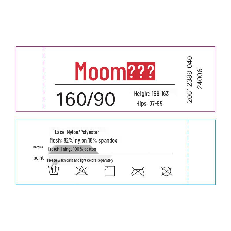 Manifen Lucky Red Lace Mid-Waist Briefs