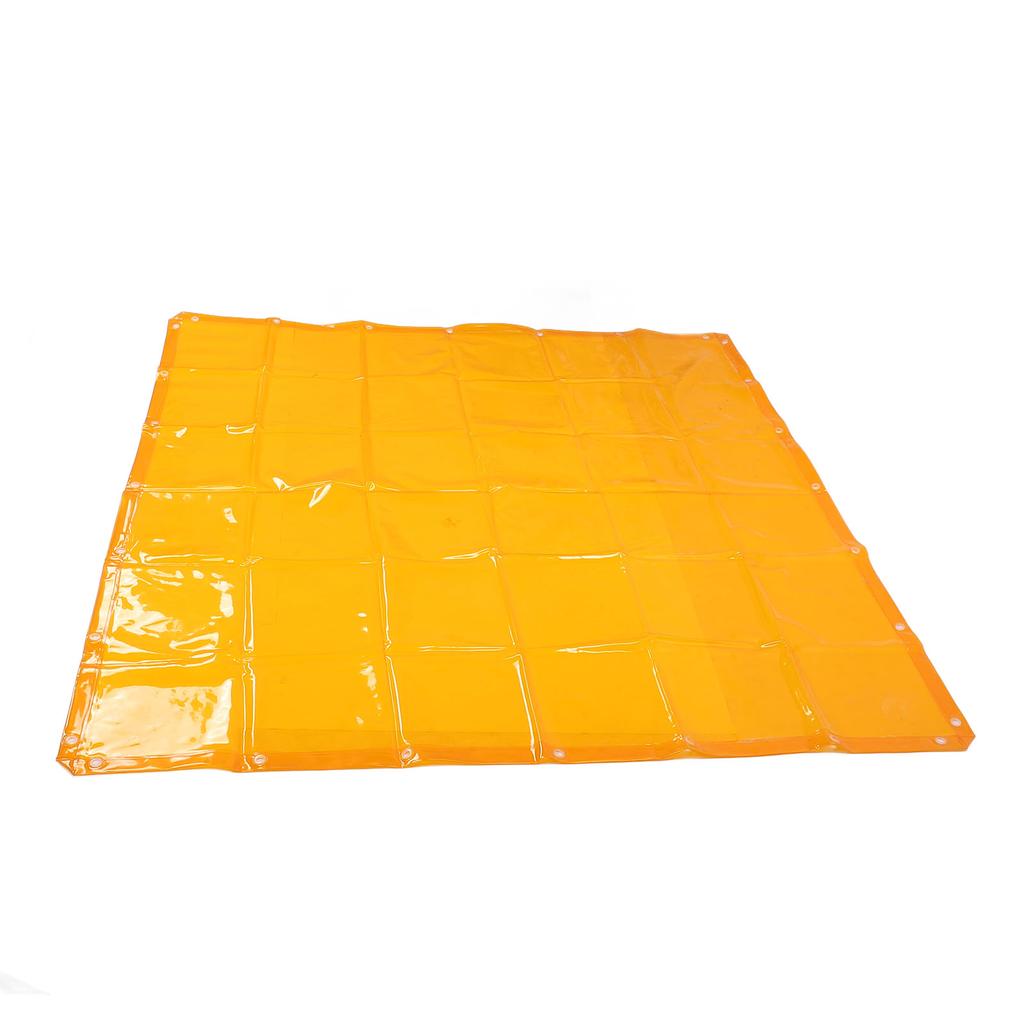 Schweißvorhang 5,7x5,7FT Schwer entflammbar 6 Stufe UV-beständig Schweißschutzvorhang Orange