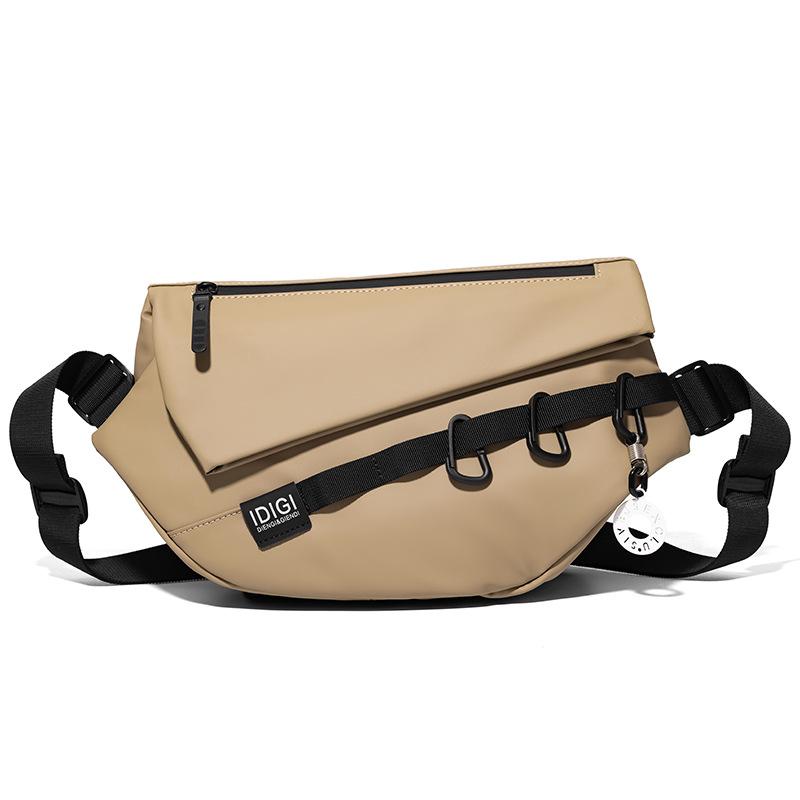 

Breast bag men s new casual and lightweight men s shoulder bag trendy simple breast bag large capacity versatile messenger bag хаки