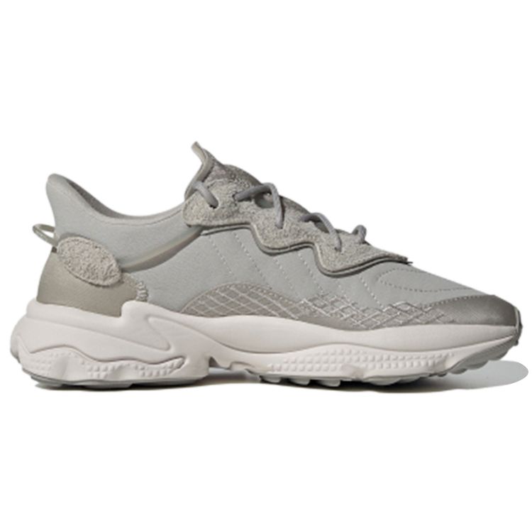 Adidas Originals Ozweego Fabric Sports Comfortable Breathable Low-Top Lifestyle Shoes Women Sneakers Gray FV9749