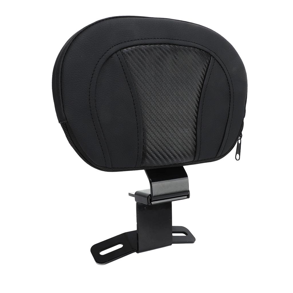 Motorrad Beifahrersitz Rückenlehne Bequem Starke Unterstützung Stabiles Gleichgewicht Abnehmbar Universal für Motorrad Schwarz