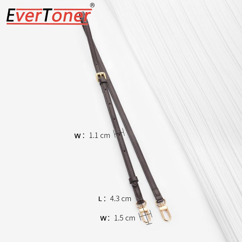 EverToner Dark Brown Handbag Leather Strap For L- Spee-dy 20/25/30 Bag Crossbody Bag Accessories