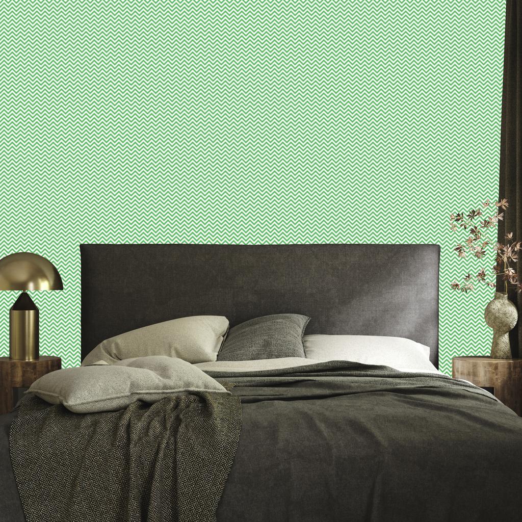 Mint Zigzag Wallpaper for Living Room and Bedroom 50x1000