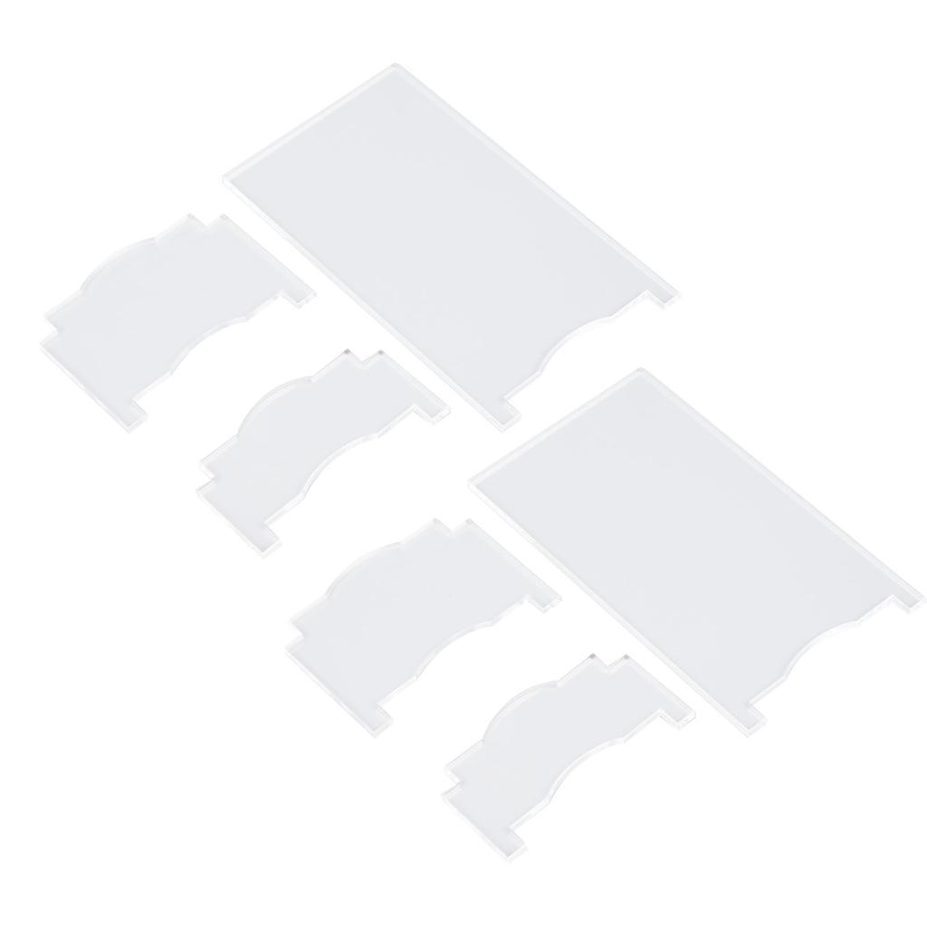 2 Set Furniture Wall Spacer 7 11 Inch Length Adjustable Clear Acrylic Couch Bed Wall Stopper for Home