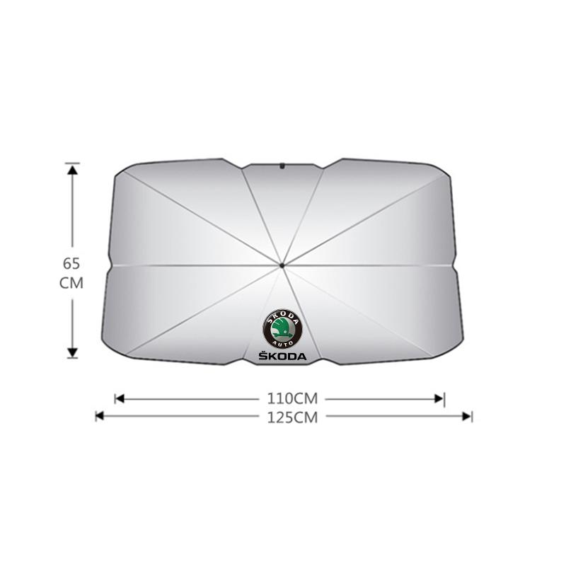 

Car Sunshade Umbrella Front Windshield Uv Resistant Folding For Skoda octavia 3 2 superb 3 kodiaq Fabia Kamiq Karoq Accessories