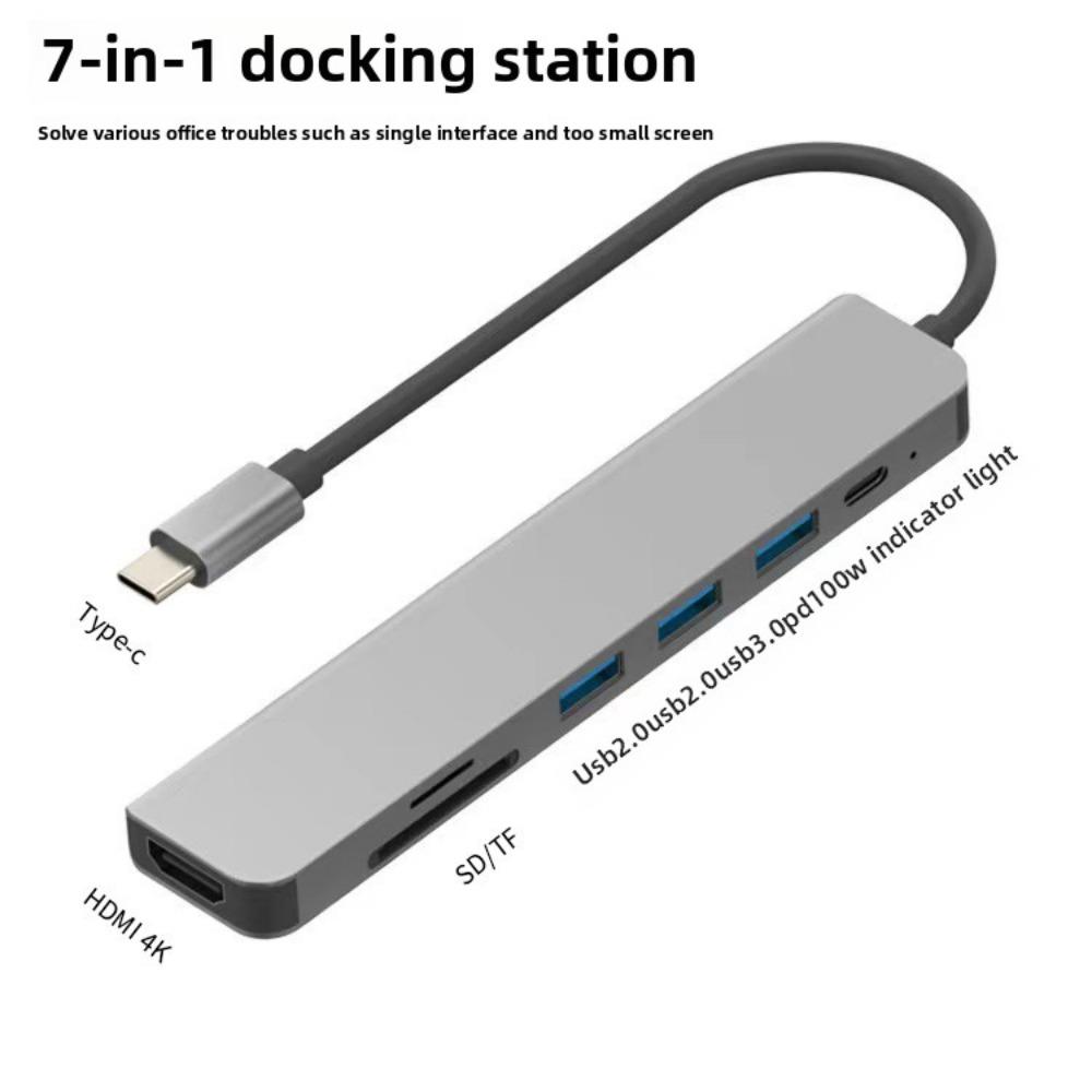 5 in 1 USB C Hub HDMI Adapter USB 3 0 Ports for Laptop Monitor Projection Multi Port Type C Dock