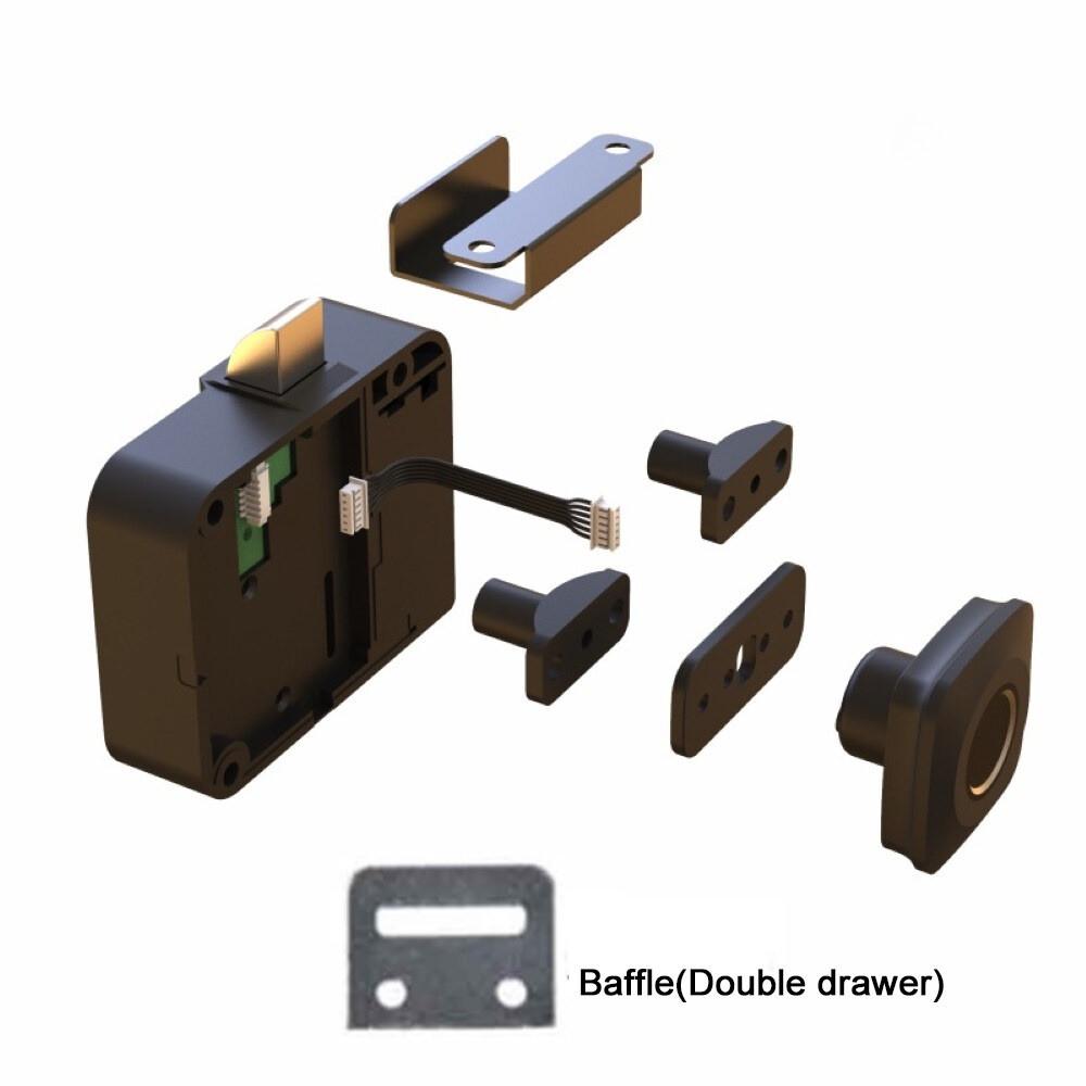 Smart Cabinet Locks Biometric Keyless Furniture Drawer Cabinet Fingerprint Lock Ultra-thin Panel Wardrobe Locks