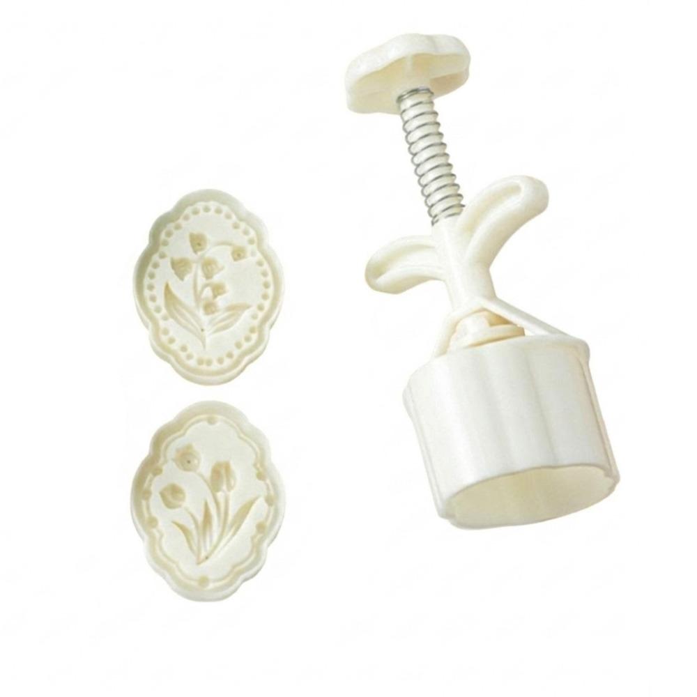 Food Grade Tulip Shape Moon Cake Mould Plastic Pastry Molds Mooncake Mold  Baking Enthusiasts
