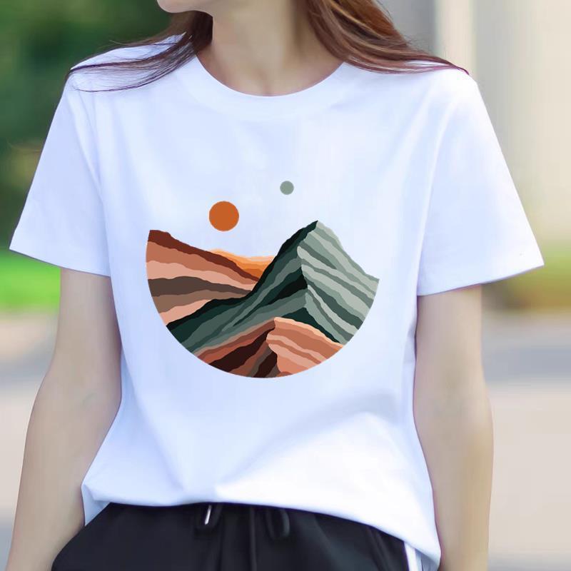 Trendy Summer Women's Short Sleeve T-Shirt - American Korean Style