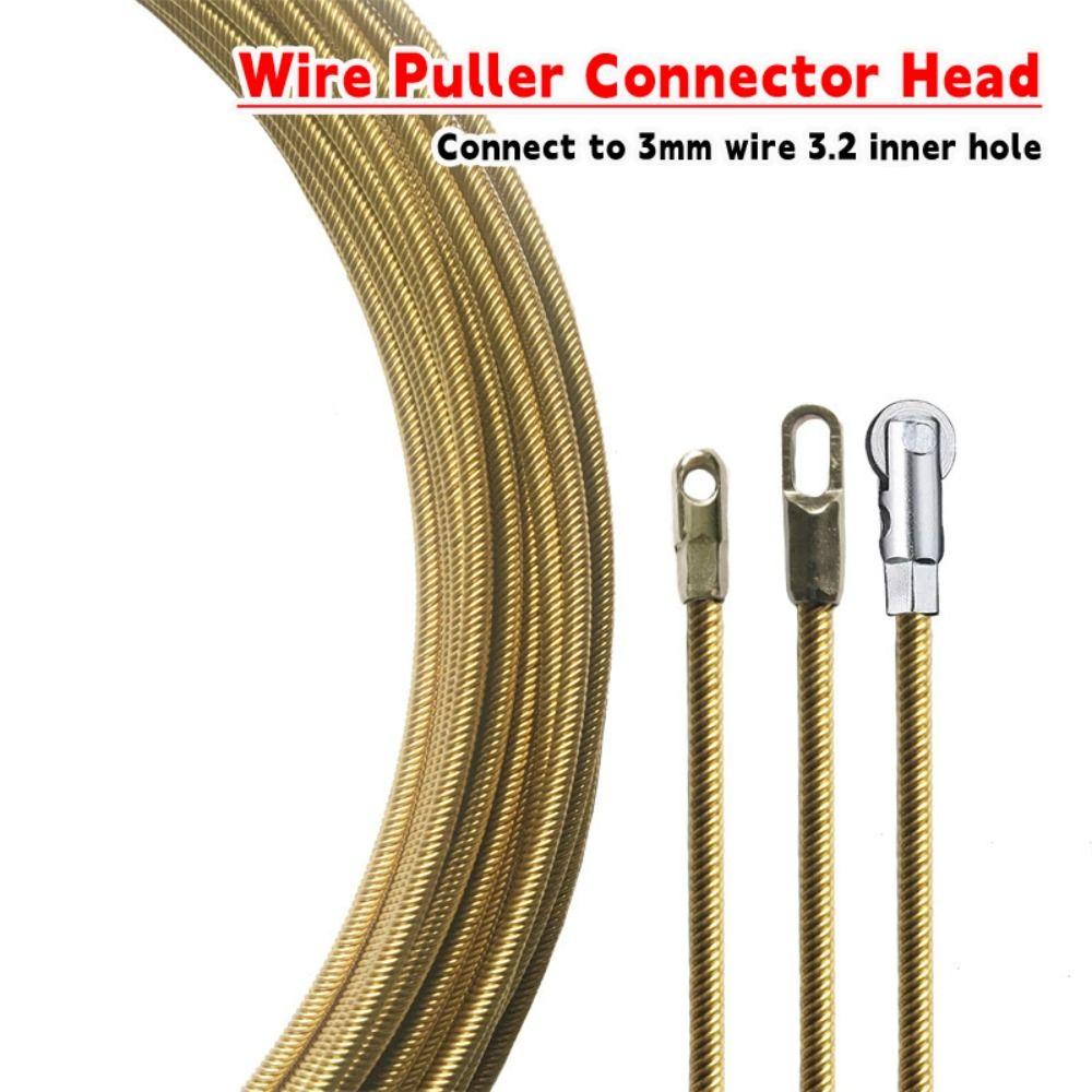 Electrician Tools Wire Puller Connector Head Connect To 3mm Wire Wire Cable Elastic Threader