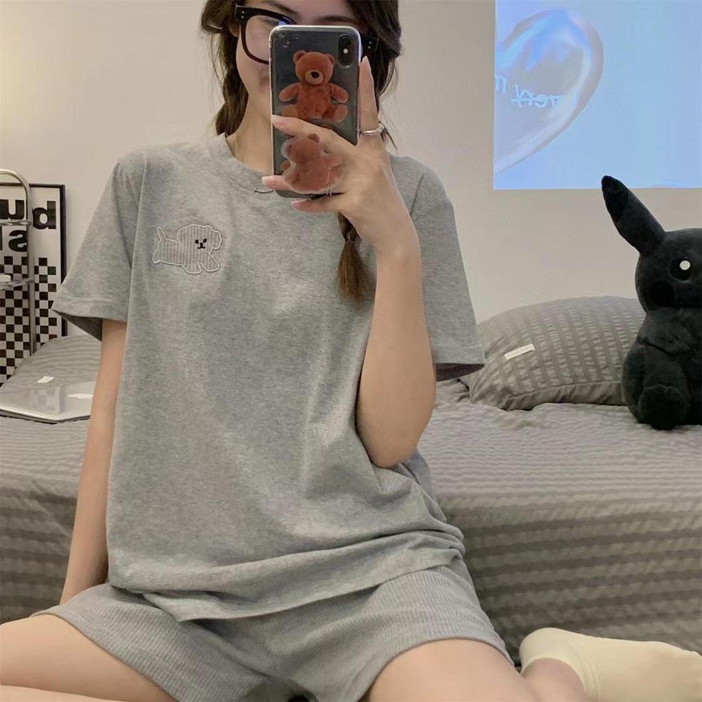 Korean Style Plaid Silk Pajama Set for Women - Long-Sleeved Spring & Autumn Homewear