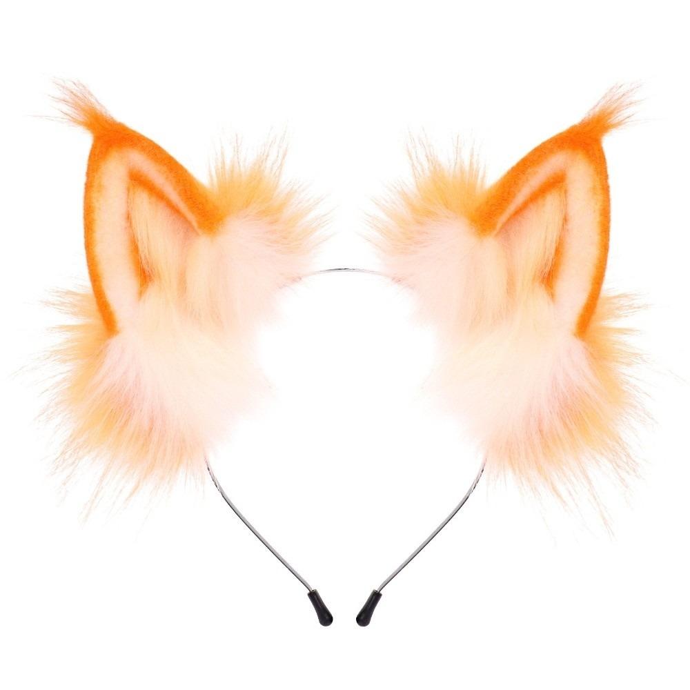 Animals Cat Ears Headband JK Furry Cosplay Headwear Sweet Wolf Dog Hair Band Halloween