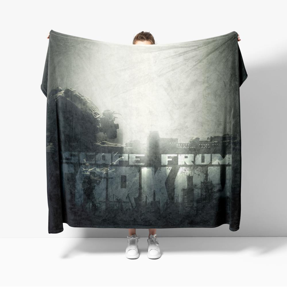

Escape from Tarkov Scav PMC Map Flannel Blanket Decor Creative blankets Cozy Soft Lightweight for Couch Sofa 75cmx90cm