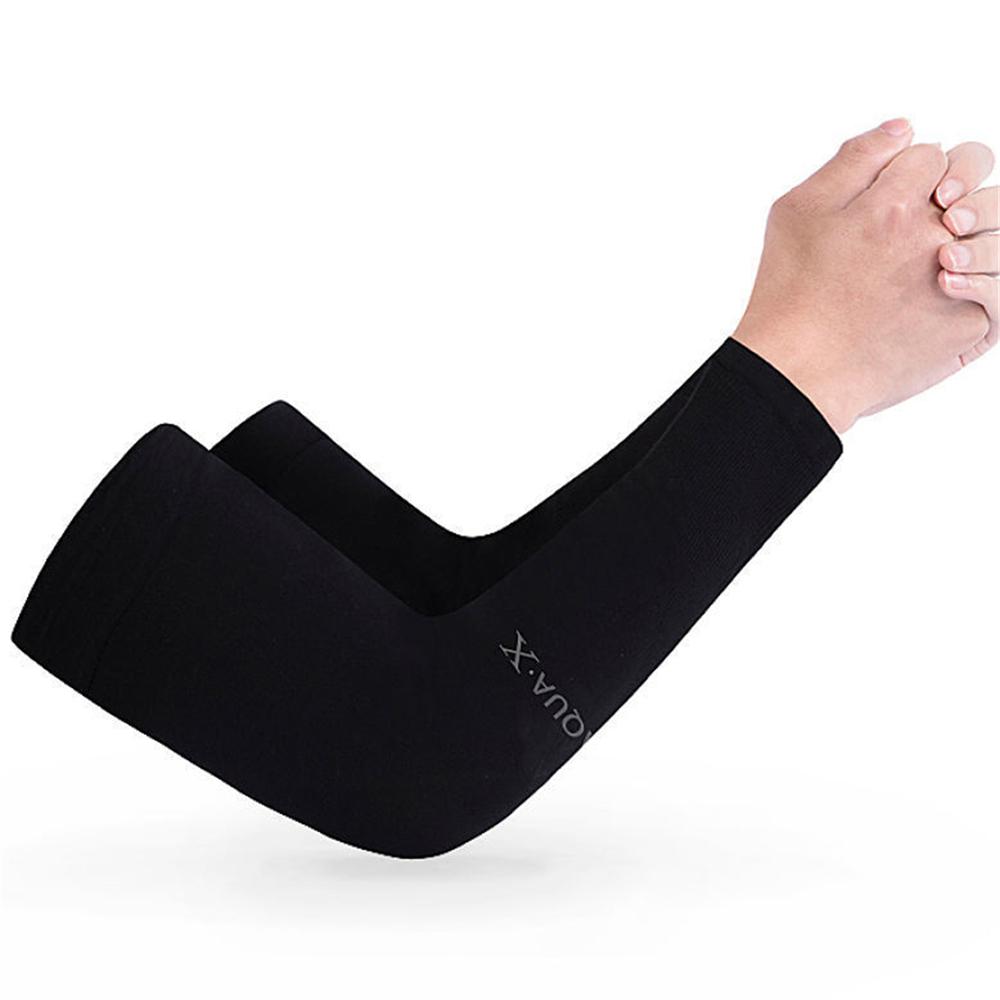 A Pair Of Sunscreen Ice Sleeves Ice Silk Seamless Sleeves For Men And Women Arm Sleeves Cold Arm Sleeves