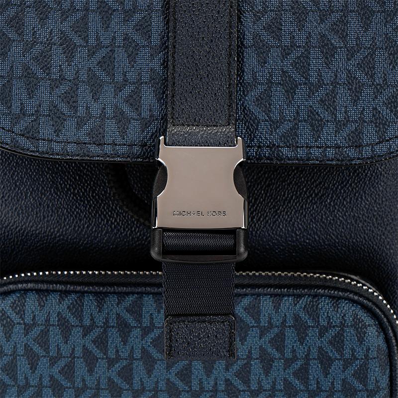 New MICHAEL KORS MK Cooper Artificial Leather Shoulder Bag, Crossbody Bag Medium Size Men's Marine Blue 37S3LCOC2B-502