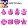 8PCS Spring Mold Christmas Thanksgiving Biscuits Cutter Baking Tool