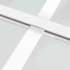 Vidaxl Interior Door, 83X201.5 Cm, White, Esg Glass And Aluminum