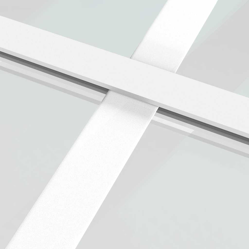Vidaxl Interior Door, 83X201.5 Cm, White, Esg Glass And Aluminum