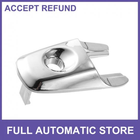 Front Left Exterior Door Handle Lock Cover Cap for Ford Edge Chrome Tone