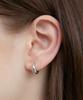 Byhyeres Luna Pebble One Touch Earrings S (White) Bh6E45620Wbxxx